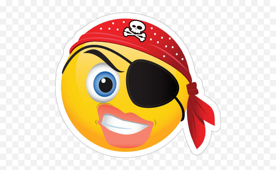 Cute Pirate Angry Female Emoji Sticker - Female Pirate Pirate Emoji,Angry Crying Emoji