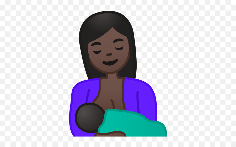Breast Feeding Dark Skin Tone Icon - Breast Feeding Emoji,Black Girl Emoji