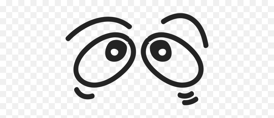 Comic Scared Emoticon Eyes - Ojos Asustados Png Emoji,Scared Emoticon