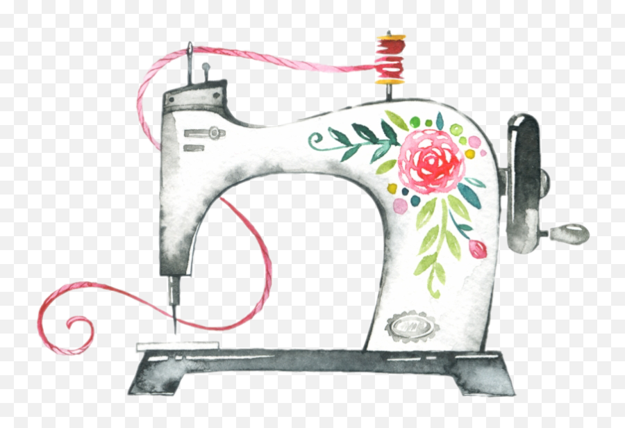Pngfind Sewing - Sewing Machine With Flowers Emoji,Sewing Emoji
