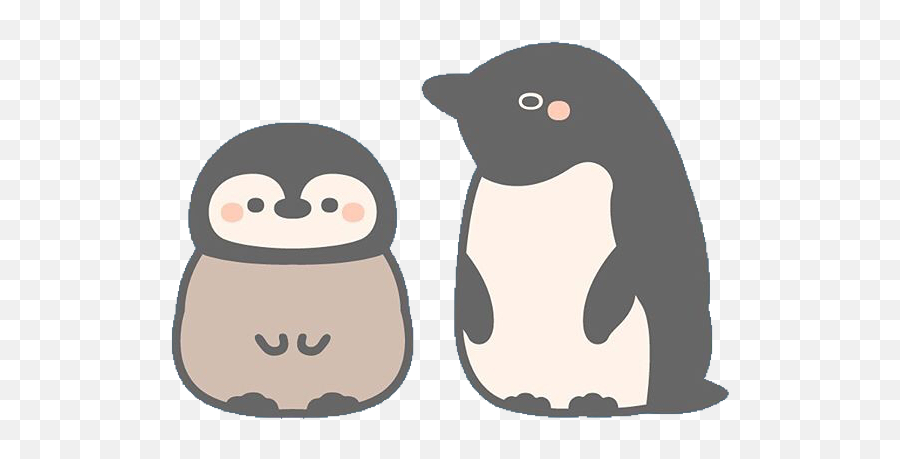 Cold Kawaiisticker Cute Freetoedit - Penguin Emoji,Penguins Emoji