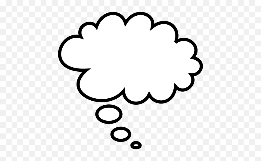 Thinking Comic Cloud Vector Image - Thinking Cloud Png Emoji,Where Is The Thought Balloon Emoji