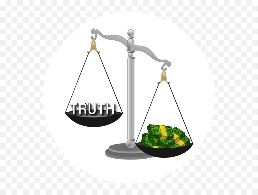 Truth And Money Scale - Injustice Clipart Emoji,Money Bag Emoji