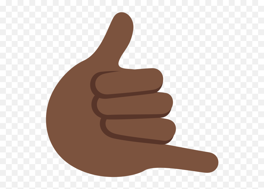 Twemoji2 1f919 - Sign Emoji,Brown Fist Emoji