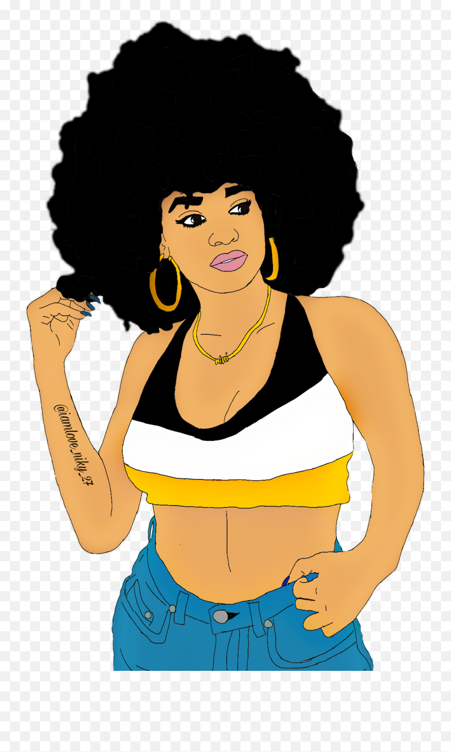 Afro Teamafro Blacklatina Blacklatinas Naturalhair Negr - Negra Cartoon Emoji,Natural Hair Emoji