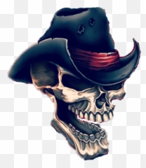 Skull Skulls Dead Death Horror Scary - Rebel Flag Emoji