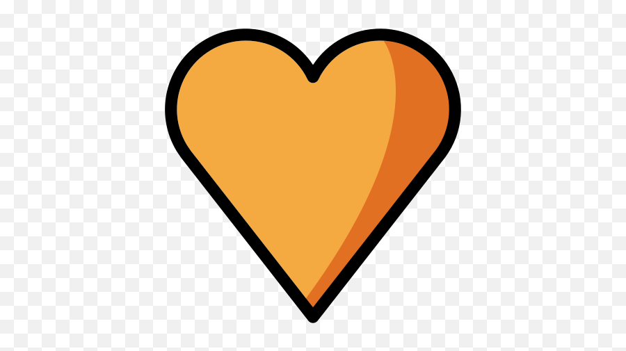 Orange Heart - Heart Emoji,Orange Emoji