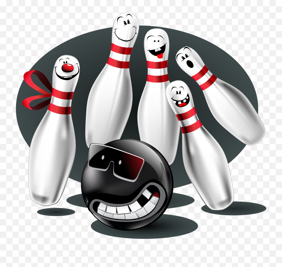 Invitation Greeting White Birthday - Ten Pin Bowling Pictures Cartoon Emoji,Bowling Emoticon