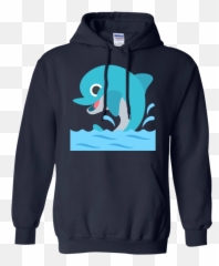 Dolphin Emoji Hoodie - Naruto Sweater Team 7
