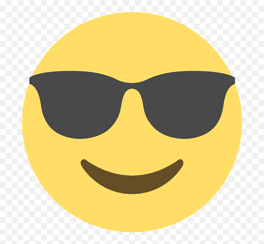 Smiling Face With Sunglasses Emoji Clipart Free Download - Printable Emoji Faces,Nerd In Emoji