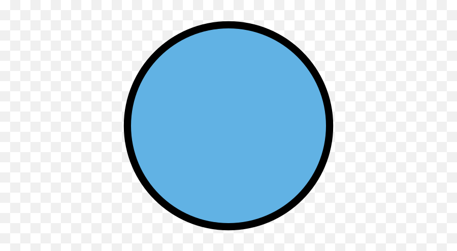 Blue Circle Emoji - Dot,Blue Emoji