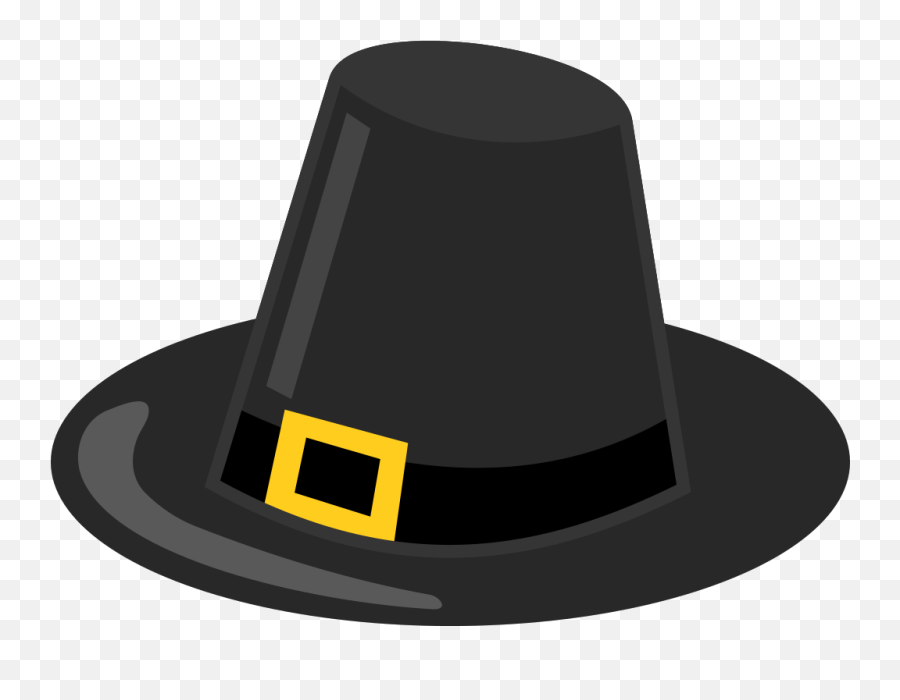 Pilgrim Hat With Black Band Png Svg Clip Art For Web - Pilgrim Hat Clip Art Emoji,Fedora Emoji