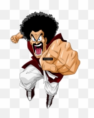 Punch - Dragon Ball Z Mr Satan Clipart Full Size Super Emoji