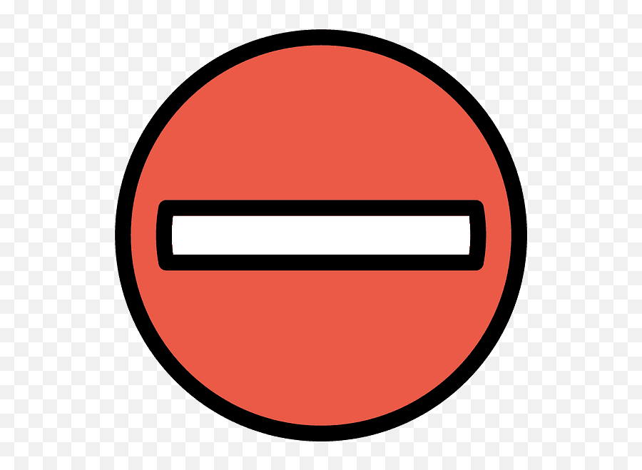 No Entry Emoji Clipart Dessin Facile Du Sens Interdit Free Transparent Emoji Emojipng Com