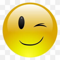 Emoji Face Clipart - Winking Smiley Face Emoji,Smiley Emoji