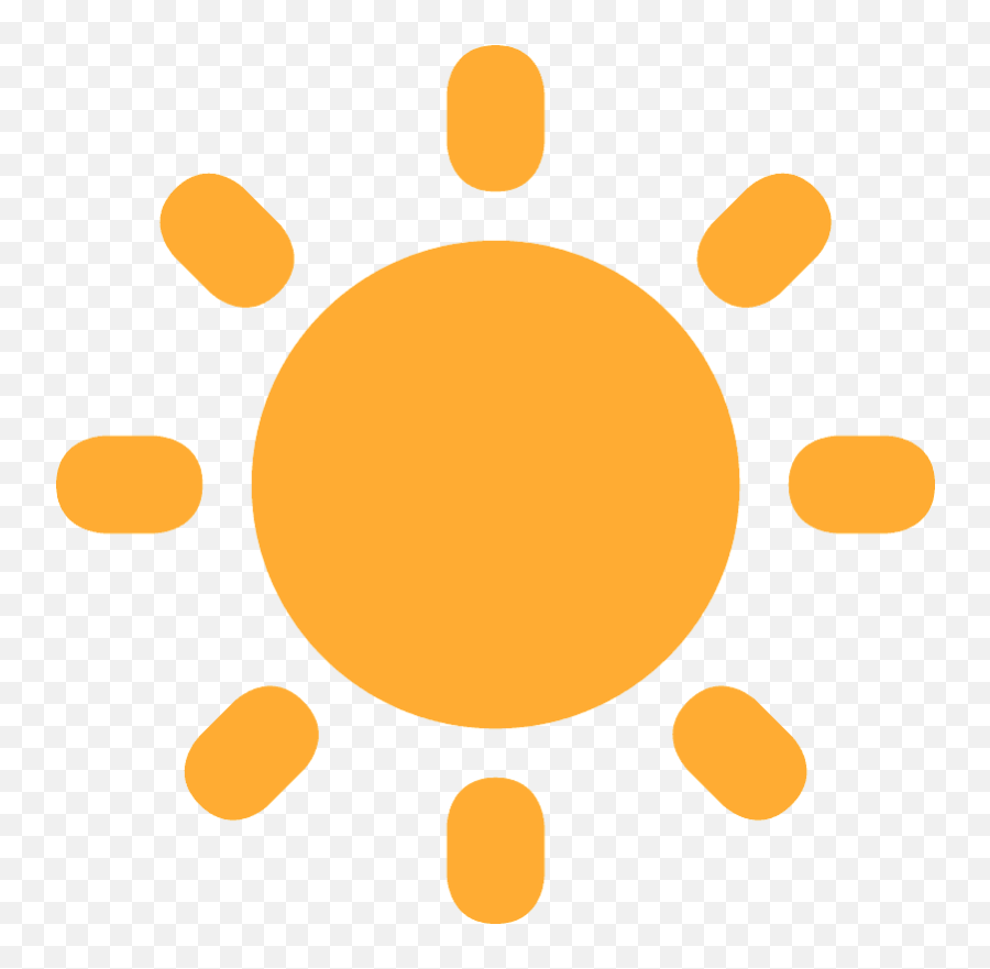 Sun Emoji Clipart - Transparent Background Sunny Weather Icon,Sun Fire Emoji