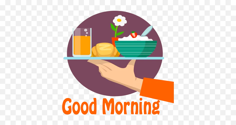 Good Morning Stickers For Whatsapp - Dish Emoji,Good Morning Emoji