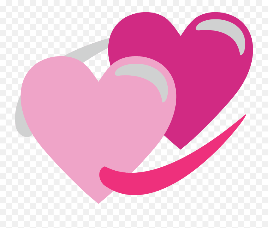 Revolving Hearts Emoji Clipart - Girly,Rotating Hearts Emoji