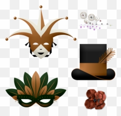 Masquerade Party Mask Balloons - Emoji