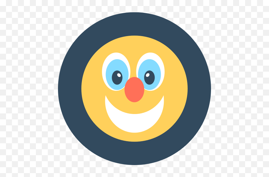 Clown Funny Png Icon - Funny Circle Icon Emoji,Clown Emoticon