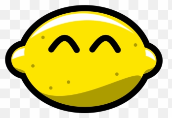 Public Domain Clip Art Image - Transparent Lemon Head Emoji