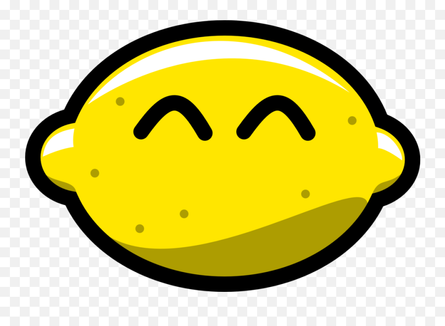 Public Domain Clip Art Image - Transparent Lemon Head Emoji,Line Emoticon