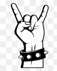 Punk Rock Png - Mano De Emoji