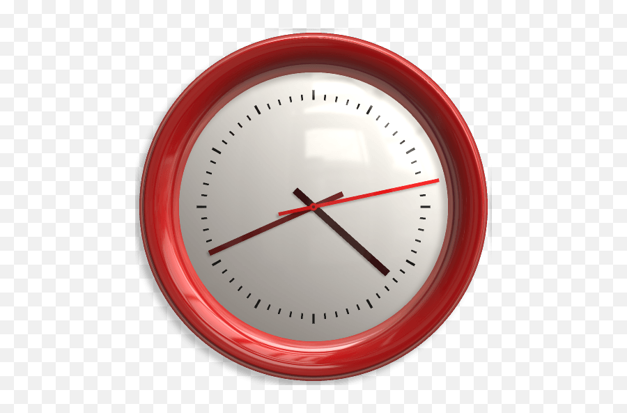 Download Red Wall Clock Png Image Hq - Clocks Emoji,Night Clock Flag Tower Emoji