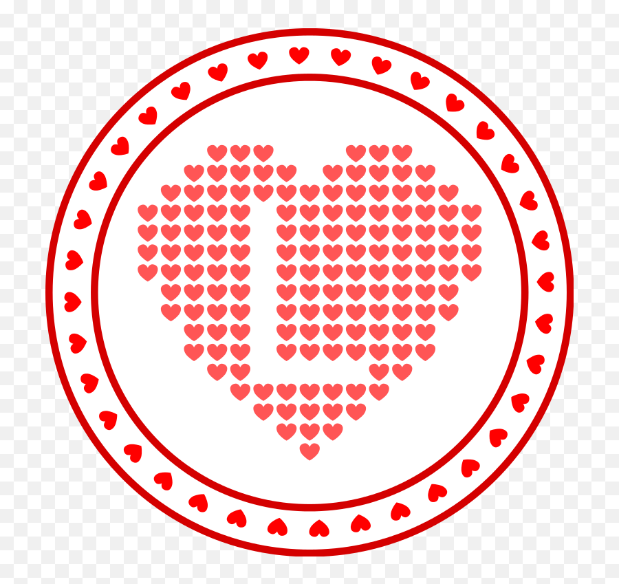 Love Heart Circle Vector Svg - Circle Frame Black And White Clipart Emoji,What Heart Emojis Mean