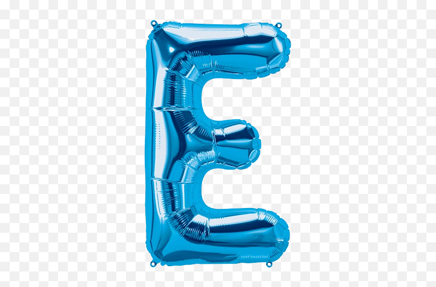 Blue Letter E Balloon - Blue Balloon Letter E Emoji,Letter E Emoji