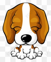 Pet Dog Cute Cartoon Clipart - Beagle Emoji