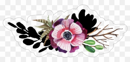 Lovely Watercolor Succulent Bouquet Sticker - Artificial Flower Emoji,Succulent Emoji