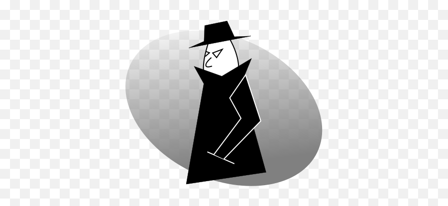 Spy Silhouette - Spy Creative Commons Emoji,Witch Hat Emoji