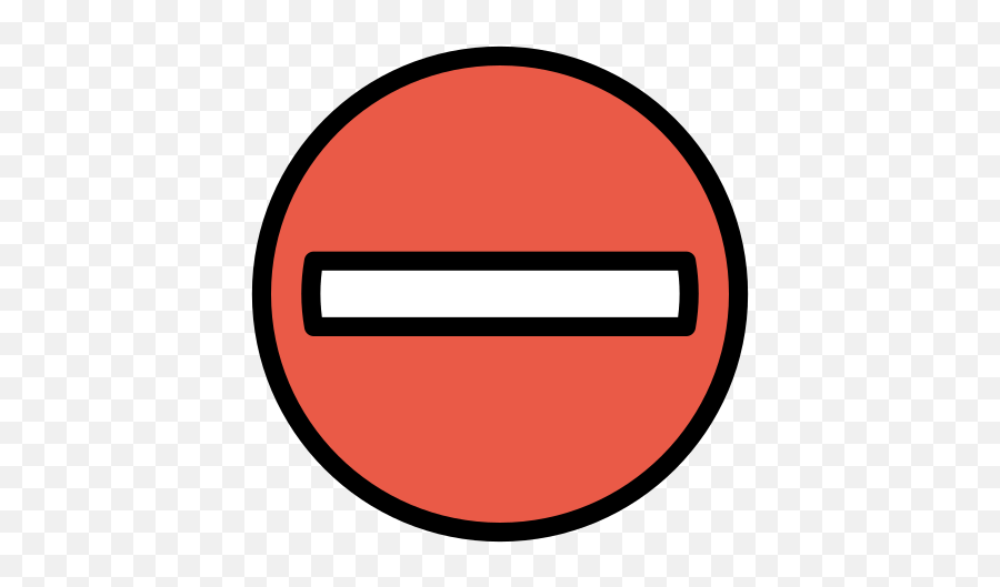 Emoji - Circle,No Entry Emoji