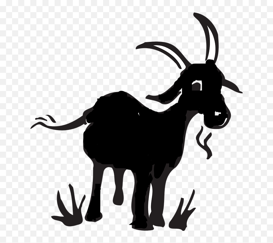 Goat Animal - Clipart Black Goat Emoji,Goat Emoji Facebook
