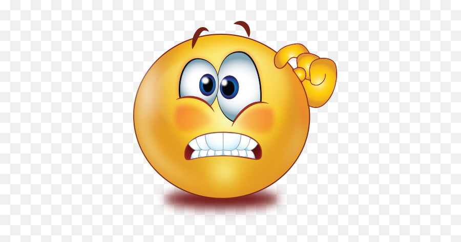 Confused Big Teeth Emoji - Emoticon Confused Transparent Png,Ascii Emoticons