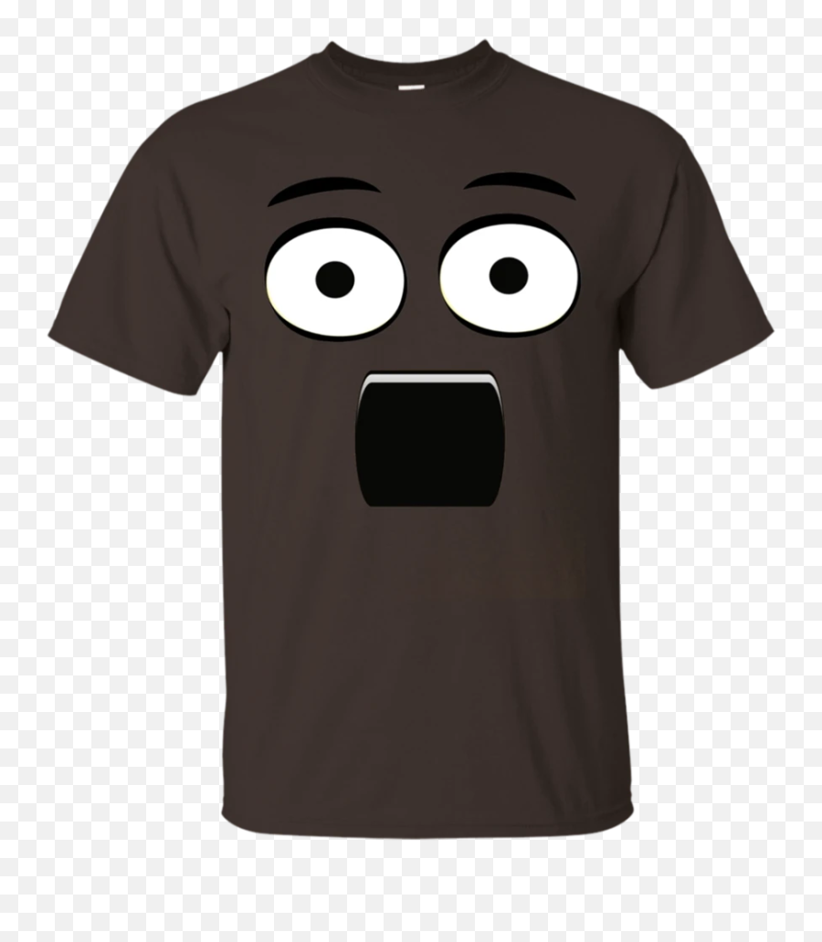 Emoji T - Shirt With A Surprised Face And Open Mouth U2013 Newmeup ...