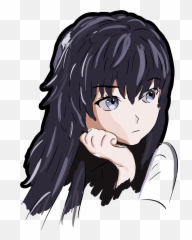 Anime Clipart - Girl Icon Png Emoji