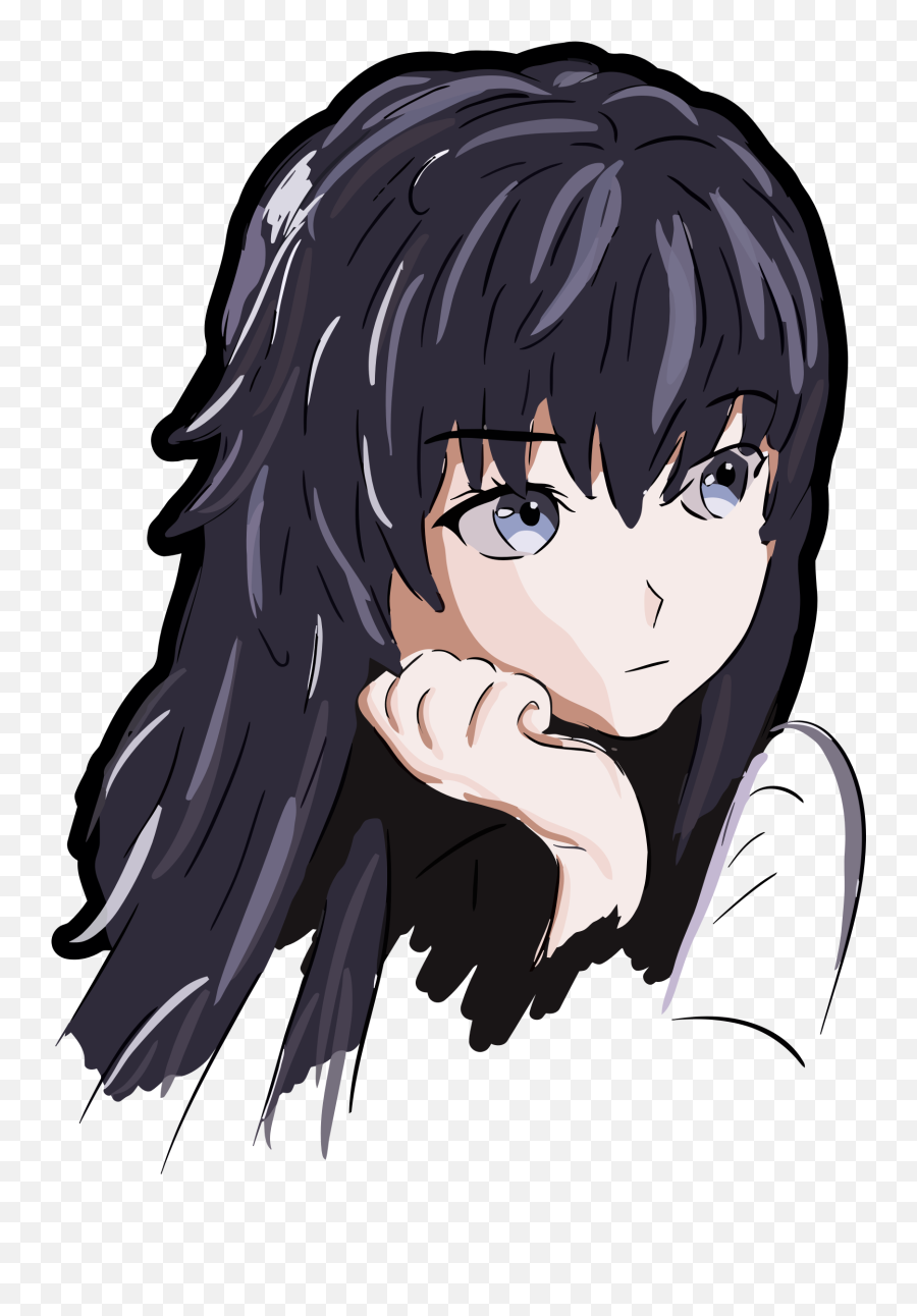 Anime Clipart - Anime Girl Icon Png Emoji,Anime Girl Emoji