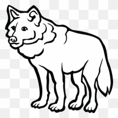 Free Clipart Of A Wolf - Clip Art Black And White Wolf Png Wolf Clip Art Black And White Emoji,Wolf Emojis