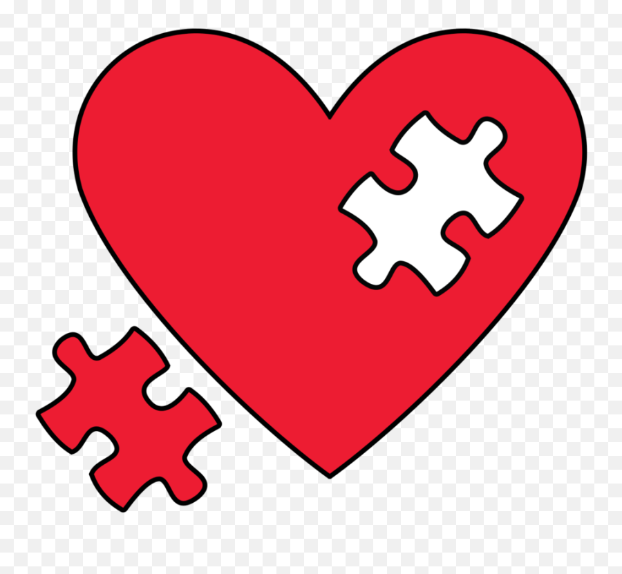 Broken Heart Png Emoji 1 Png Image - Transparent Heart Puzzle Piece,Broken Emoji