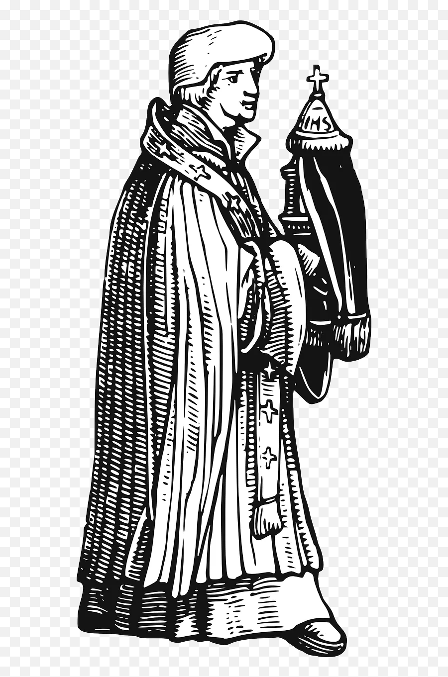 Women - Medieval Priest Clipart Emoji,Pervy Face Emoji