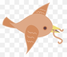 Bird With Worm In Mouth Clipart Free Download Transparent - Fish Emoji,Worm Emoji