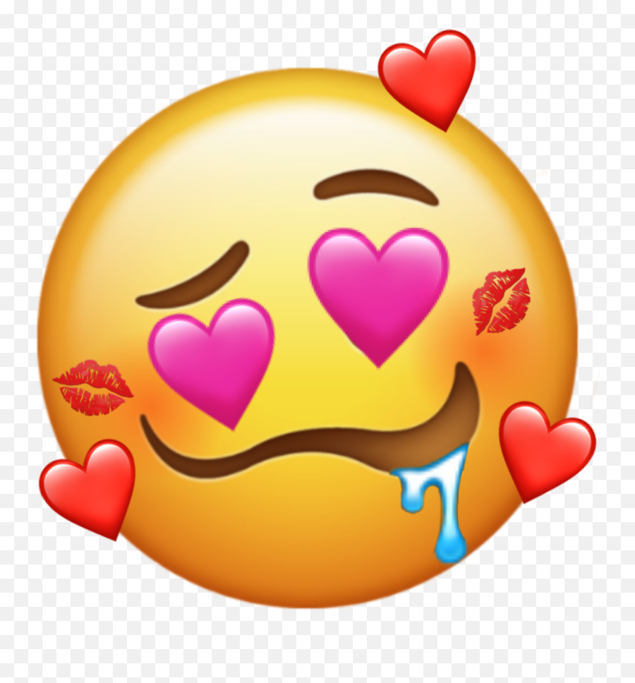 Emoji Drooling Droolingemoji Love Sticker By Queen - Happy,Heart Eye Emojis