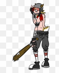 Butt Dust Bonus Art Big Man - Composite Baseball Bat Emoji