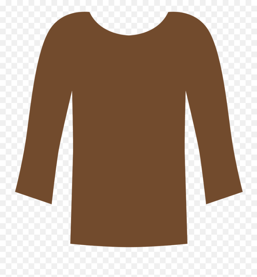 Minus Paper Dolls Clip Art Dress Up - Brown Long Sleeve Shirt Clipart Emoji,Emoji Dress Up