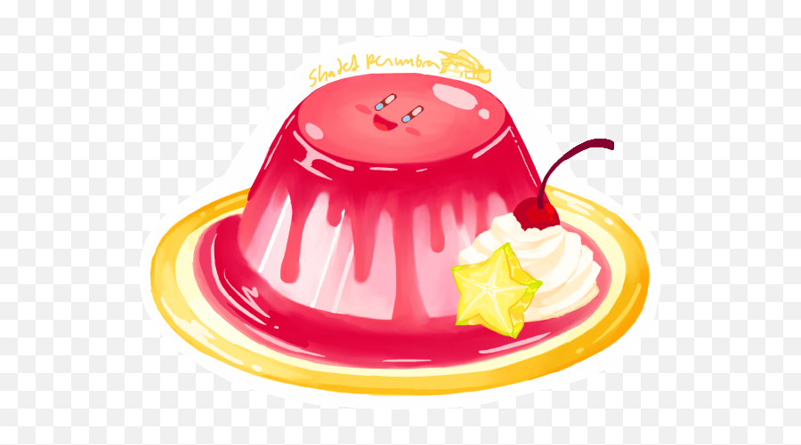 Kirby Flan 2 - Jelly Clipart Png Emoji,Flan Emoji