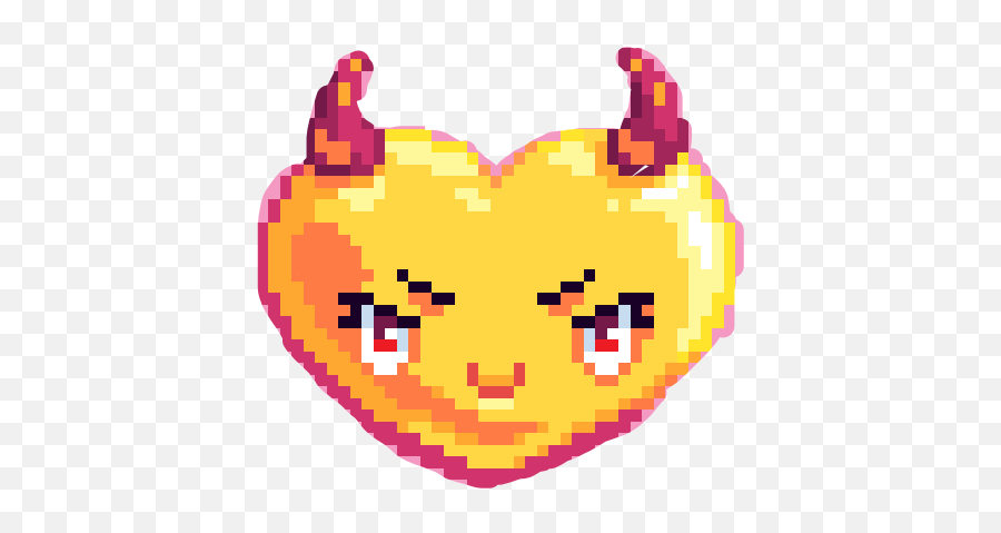 Heart Devilhorns Devil Sticker By S T E P H - Happy Emoji,Emoticon Devil Horns