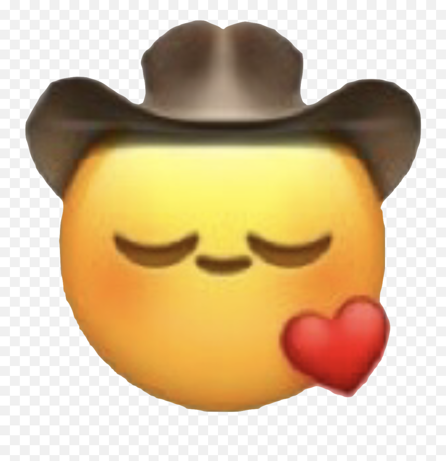Salt Emoji Png - Cowboy Emoji With Heart,Heart Eye Emoji Transparent