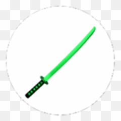 Green Katana - Circle Emoji,Katana Emoji